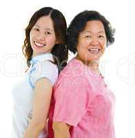 Portrait of two Asian women
