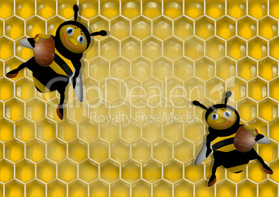 two bees