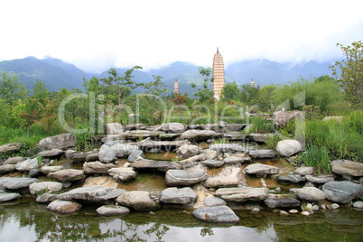 Rocks and pagodas