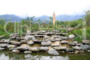 Rocks and pagodas