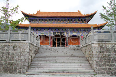 Staircase and temple