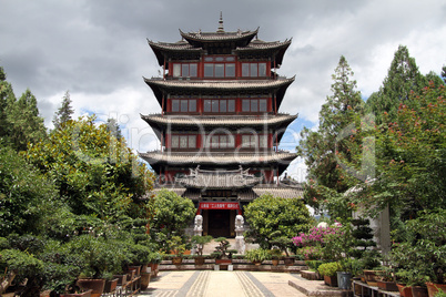 Pagoda and garden