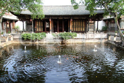 Fountain and pagoda