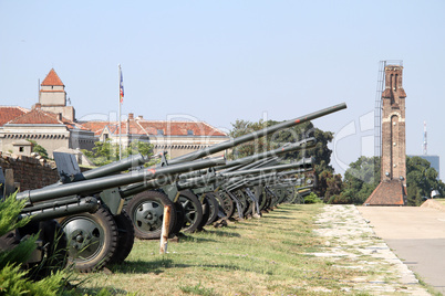 Old guns in Belgrade
