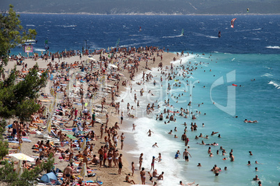 People on the Zlatni Rat