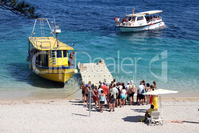 People and boats