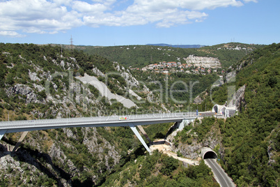 Long bridge and tunnel