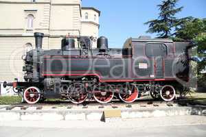 Black locomotive