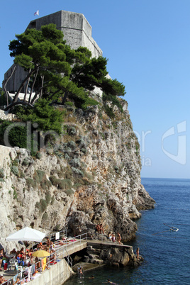 Beach and fortress