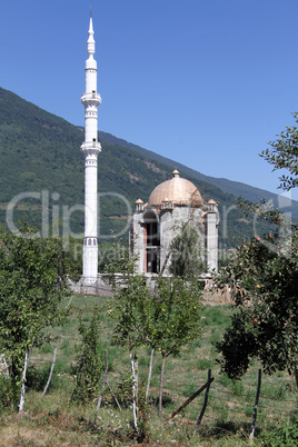 Minaret and mosque