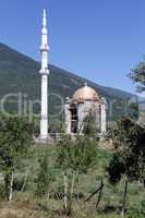 Minaret and mosque