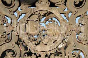 Wooden wall of Confucius temple