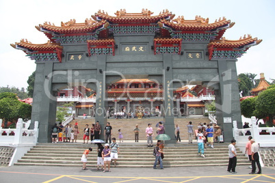 Big gate of temple Wenwu