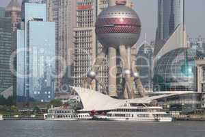 Boat and river in Pudong