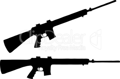 Weapons Silhouette Collection - Firearms