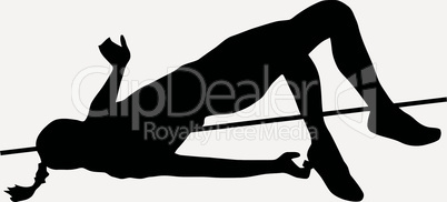 Sport Silhouette - Female High Jumper