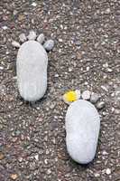 Füße aus Stein