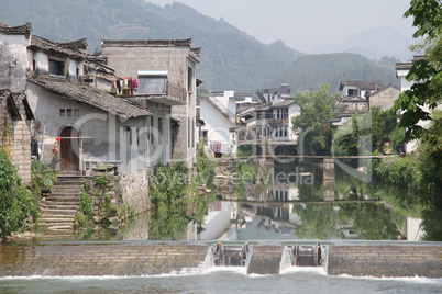 Dam and river in Shexian