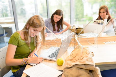 Group of students sitting at study room
