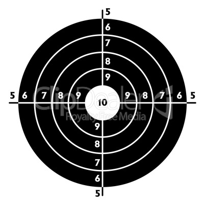 The target for shooting practice