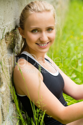 Young happy beautiful woman smiling portrait fresh