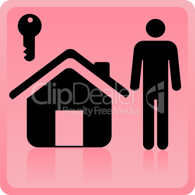 person and house icon