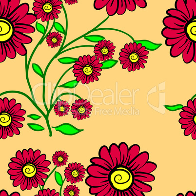 Elegance Seamless color pattern on background, vector illustrati