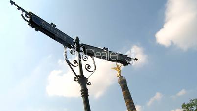 Streetsign with Victory Angel