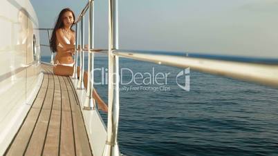 Bikini Beauty on Luxury Yacht