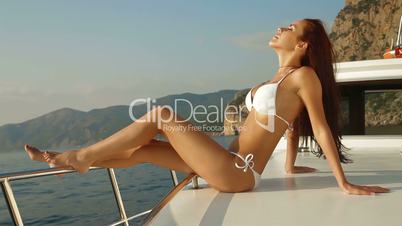 Bikini Beauty on Luxury Yacht