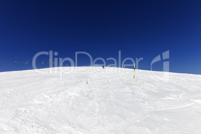 Skier on ski slope