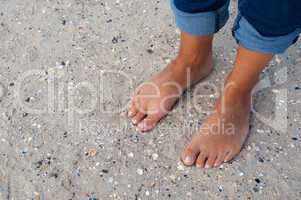 Füße am Strand