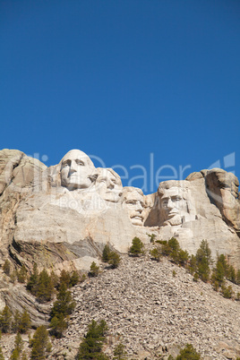 Mount Rushmore monument in South Dakota