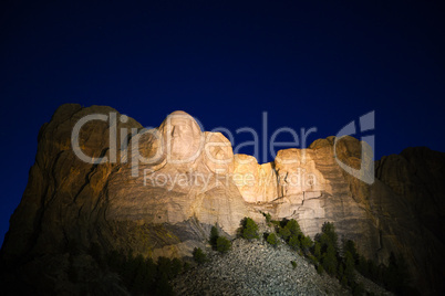 Mount Rushmore monument in South Dakota