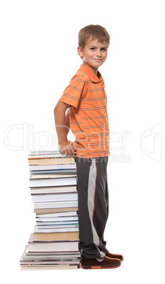 Boy and books Boy and books