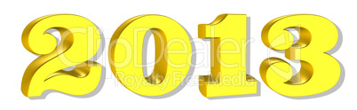 New year 2013, 3D text
