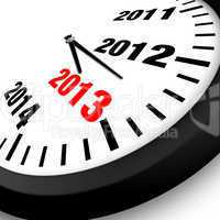 2013 Concept New Year Clock