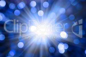 Defocused abstract blue christmas background