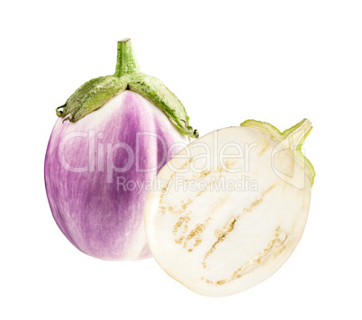 Eggplant isolated on white Eggplant isolated on white