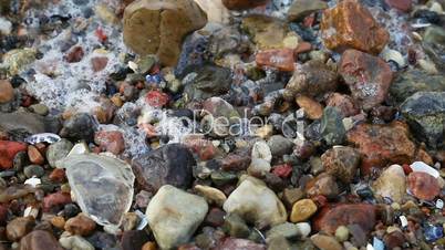 sea foam - breakers - stones