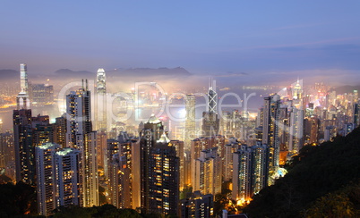 Hong Kong at night