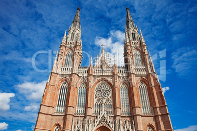 the cathedral in the city of la plata, argentina