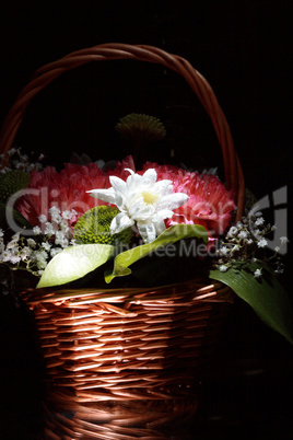 Basket With Flowers