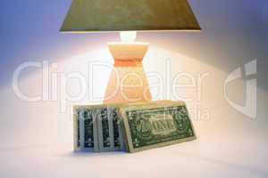 Money Near Lamp