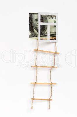 Rope Ladder And Dollars