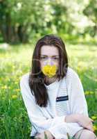 Girl With Dandelions