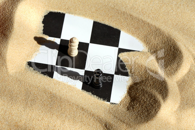 Chess In Sand