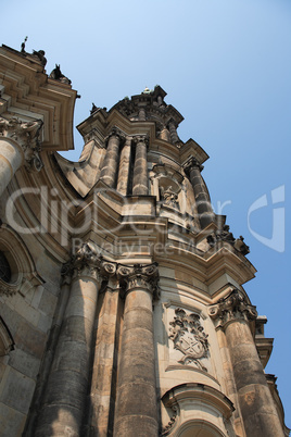 Gothic Belfry In Dresden