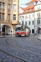 Street Railway In Prague