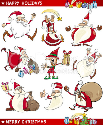 Cartoon Set of Christmas Themes